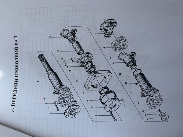 Підшипник підвісний ZG5.1.2-02 / ZL40E.4.-10 в зборі переднього приводного валу ZL50G XCMG